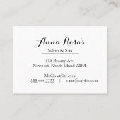 *~* Wellness-Center u. Salon abstrakter Fuschia Visitenkarte (Rückseite)