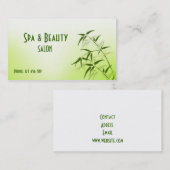 Wellness-Center u. Schönheits-Geschäfts-Karte Visitenkarte (Vorne/Hinten)