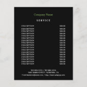 Wellness-Center und Beauty Business personalisiert Flyer (Hinten)