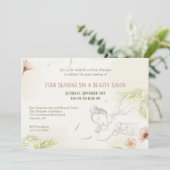 Wellness-Center und Beauty Einladung (Stehend Vorderseite)