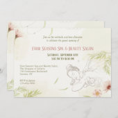 Wellness-Center und Beauty Einladung (Vorne/Hinten)