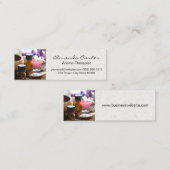 Wellness-Center und Körperpflege | Japanisch Textu Mini Visitenkarte (Vorne/Hinten)