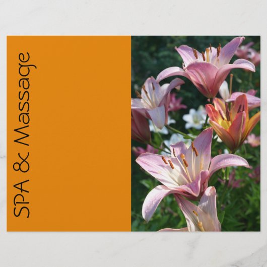 WELLNESS-CENTER und Massage Flyer (Vorne)