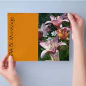 WELLNESS-CENTER und Massage Flyer (Hand)