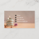 Wellness-Center und Massage Visitenkarte (Rückseite)