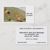 Wellness-Center und/oder Massage-Geschäfts-Karte Visitenkarte (Vorne/Hinten)