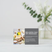 Wellness-Center und Salz | Schönheitsgesundheit Visitenkarte (Stehend Vorderseite)