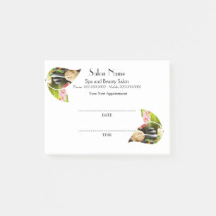 Wellness-Center-und Schönheits-Verabredung Post-it Klebezettel