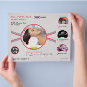 Wellness-Center und Schönheitssalon Flyer (Hand)