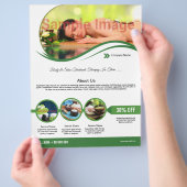 Wellness-Center und Schönheitssalon Flyer (Hand)