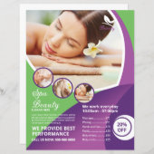 Wellness-Center und Schönheitssalon Flyer (Vorne/Hinten)