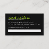 Wellness-Center und Terminkarte (Rückseite)