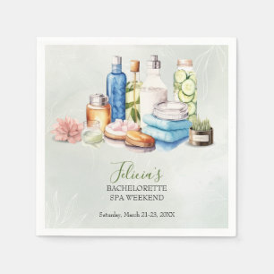 Wellness-Center und Wellness Bachelorette Serviette