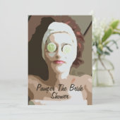 Wellness-Center verwöhnen die Einladung (Stehend Vorderseite)