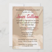 Wellness-Center verwöhnen die Einladung (Rückseite)