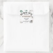 Wellness-Center Vielen Dank Quadratischer Aufkleber (Tasche)