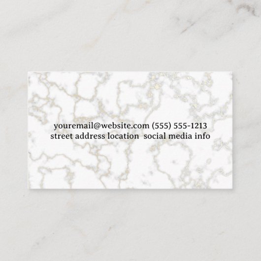 Wellness-Center Visitenkarte (Rückseite)