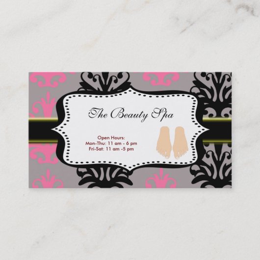 Wellness-Center Visitenkarte (Vorderseite)