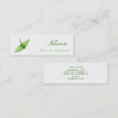 Wellness-Center-Visitenkarte Mini Visitenkarte (Vorne/Hinten)