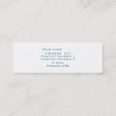 Wellness-Center-Visitenkarte Mini Visitenkarte (Rückseite)