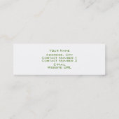 Wellness-Center-Visitenkarte Mini Visitenkarte (Rückseite)