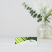 Wellness-Center-Visitenkarte Mini Visitenkarte (Stehend Vorderseite)