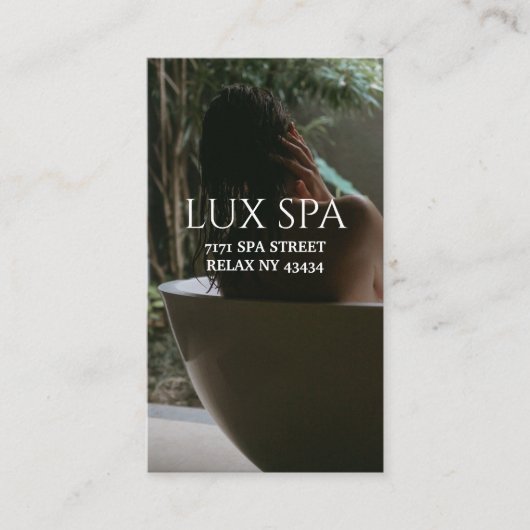 Wellness-Center-Visitenkarte Visitenkarte (Vorderseite)