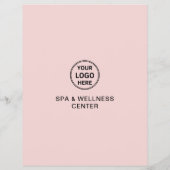 Wellness-Center Wellness Center Custom Logo QR Pin Flyer (Hinten)