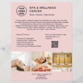 Wellness-Center Wellness Center Custom Logo QR Pin Flyer (Vorne)