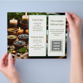 Wellness-Center Wellness Holistic Ayurveda Faltbro Flyer (Hand)