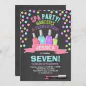 Wellness-Centergeburtstagseinladung Manicures Einladung (Vorne/Hinten)