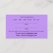 Wellness-Centerschönheitsmassage Wellness Terminkarte (Rückseite)