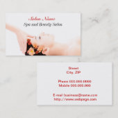 Wellness-Centerschönheitsmassage Wellness Visitenkarte (Vorne/Hinten)