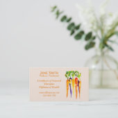 Wellness Coach Nutritionist Freelance Health Visitenkarte (Stehend Vorderseite)