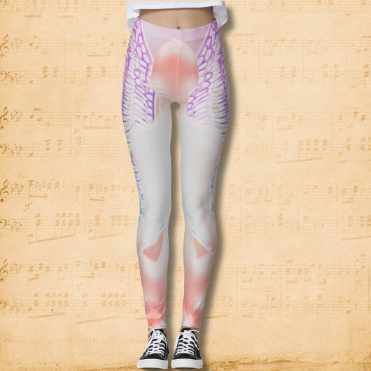 Wellness-Flügel: Angelisch inspiriert Heilraum Leggings