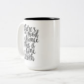 Wellness Holistic Health Bone Broth Zweifarbige Tasse (Vorderseite Links)