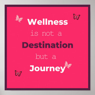 Wellness ist kein Journey Motivierend Poster