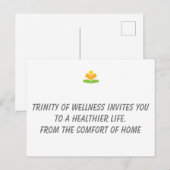 Wellness-Karte Ankündigungspostkarte (Vorne/Hinten)