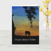 Wellness-Karte, holistisches Gefühl besser, Karte (Gelbe Blume)