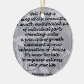 Wellness Keramik Ornament (Links)