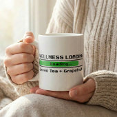 Wellness-Ladevorgang Grüntee-Grapefruit-Pixel Kaffeetasse