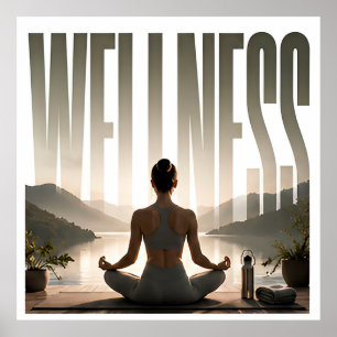 Wellness Luxus-Editorial-Lifestyle-Grafik Poster