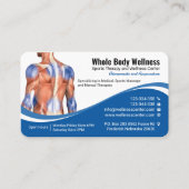 Wellness, Manuelle Therapie, Sportmassage, Medizin Visitenkarte (Vorderseite)