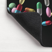 "WELLNESS", mit Pillen geschrieben Mousepad (Ecke)