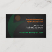 Wellness-Nahrungs-und Fitness-Trainer Visitenkarte (Rückseite)