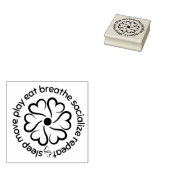 Wellness-Rad Gummistempel (Stempel)