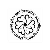 Wellness-Rad Gummistempel (Prägung)