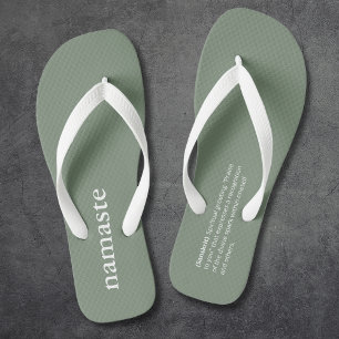 Wellness Simple Namaste Minimalistisch Yoga Lehrer Badesandalen
