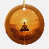 Wellness & Spirituelle Harmonie Keramik Ornament (Hinten)