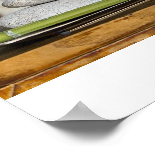 Wellness - Steine Poster (Ecke)